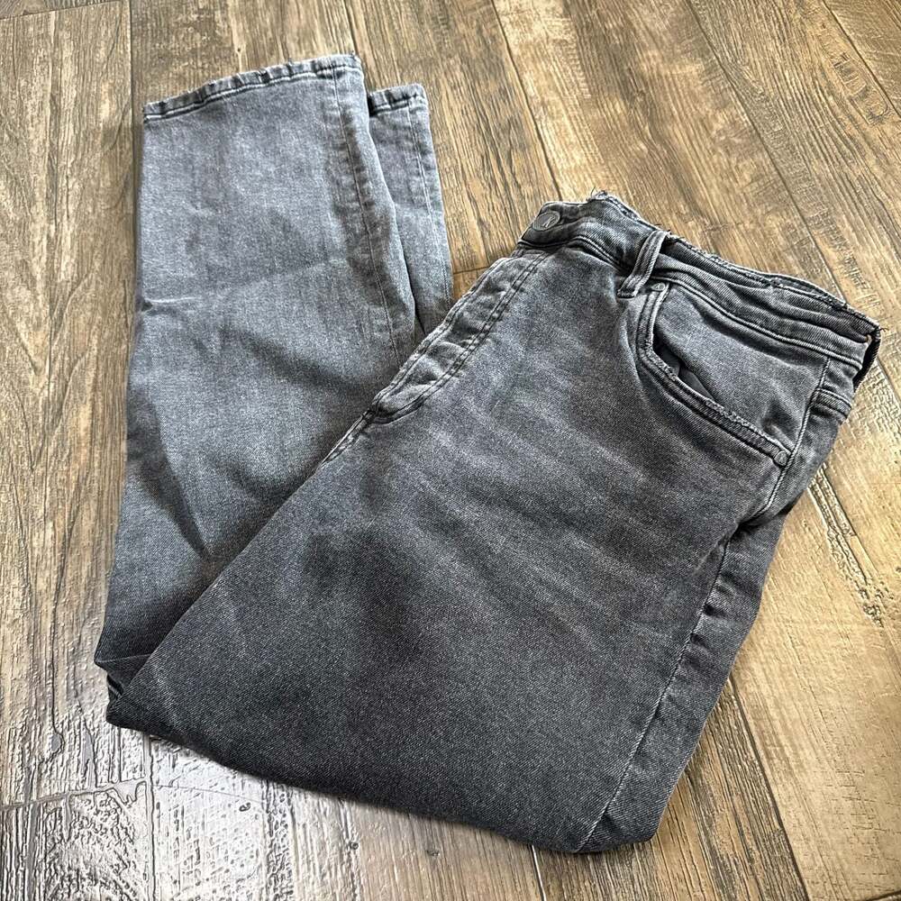 KUT from the Kloth Grey Stonewash Jeans Size 14